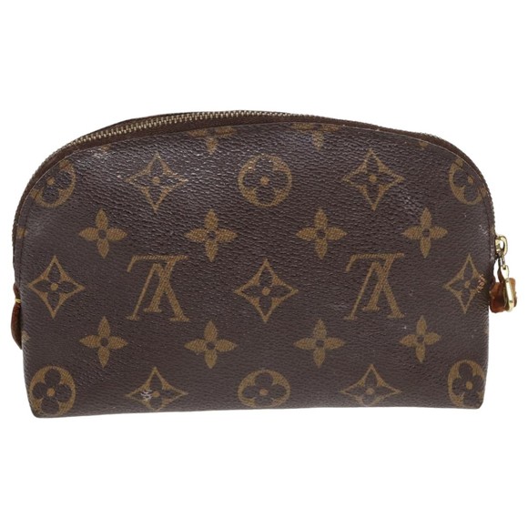 LOUIS VUITTON Monogram Pochette Cosmetic PM Cosmetic Pouch M47515 LV Auth 81600 - Picture 2 of 16